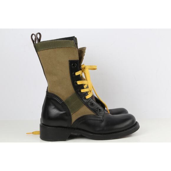 Louis Vuitton 2020 Metropolis Flat Ranger Boots Green Black Lace Up Combat Sz 37 - Picture 16 of 16